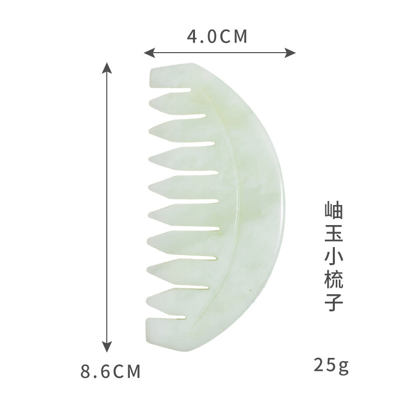 Jade Massage Comb with Dual Color Design